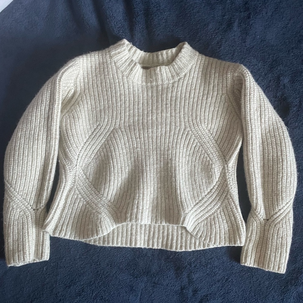 Large prana cream sweater